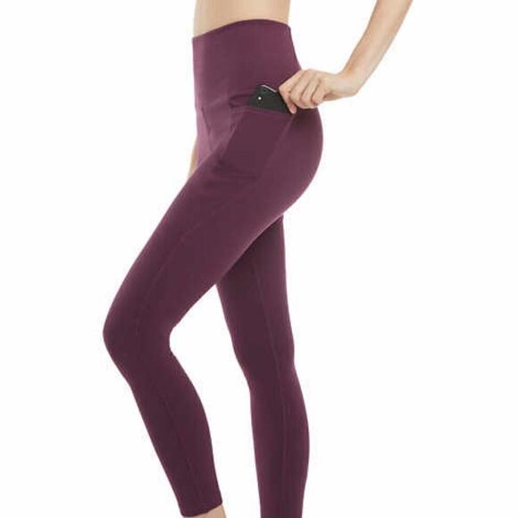 New! Danskin Women's Ultra High Rise Side Pockets Moisture Wicking Leggings - Picture 2 of 7